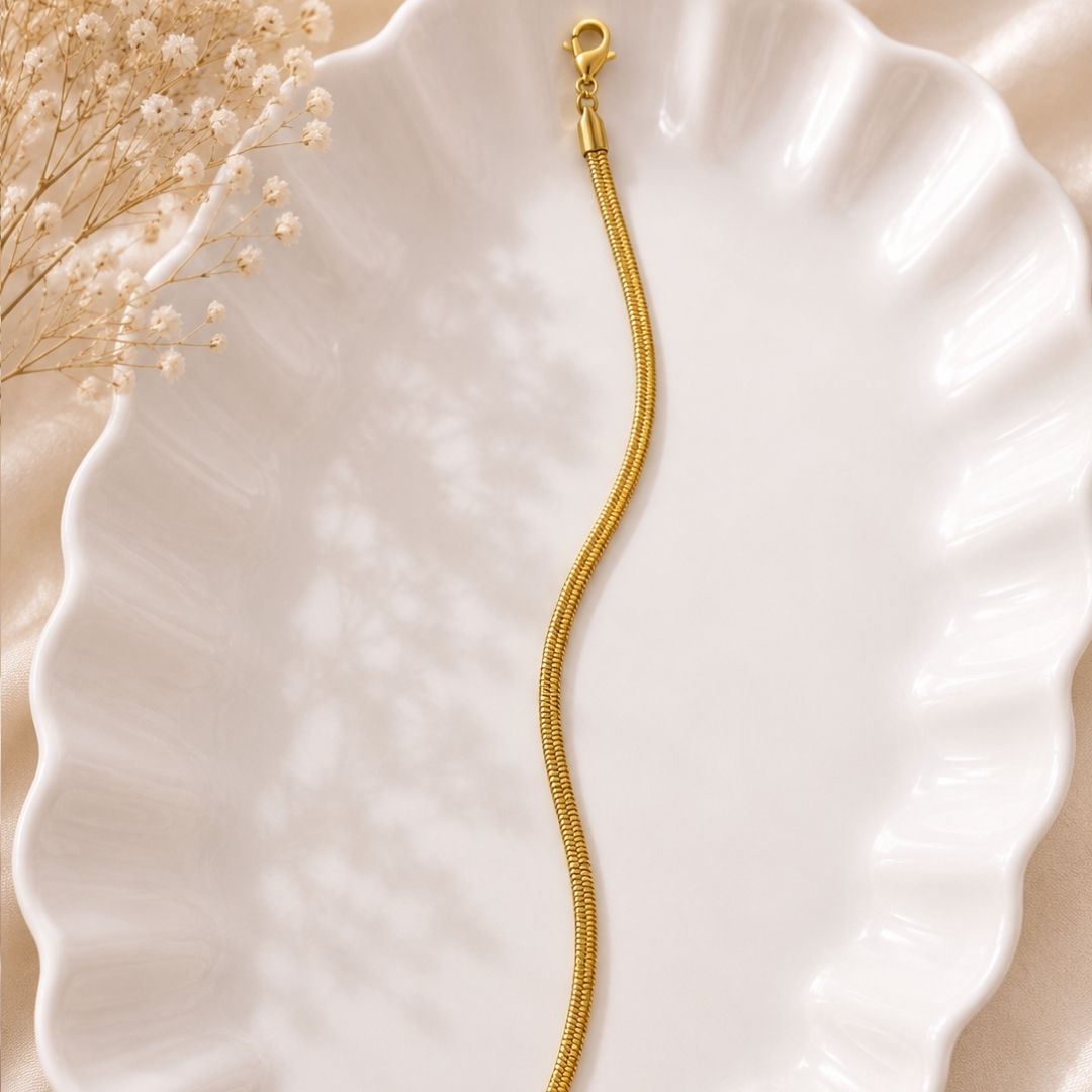 Snake chain anklet